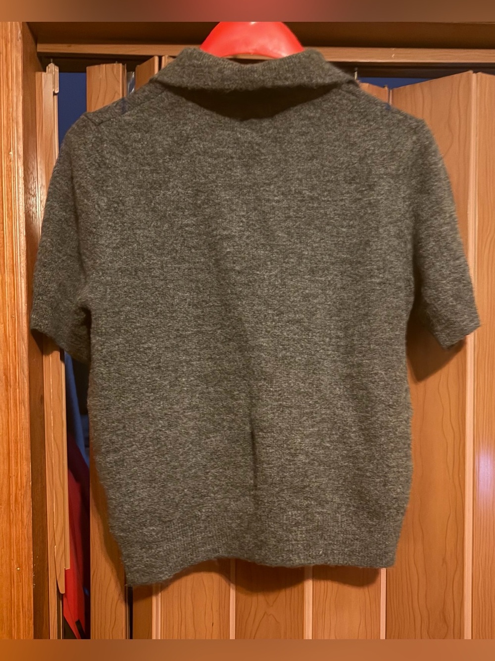H&M Gray Argyle Button Up Collared Cardi Sweater Size XL NWT - Picture 6 of 6